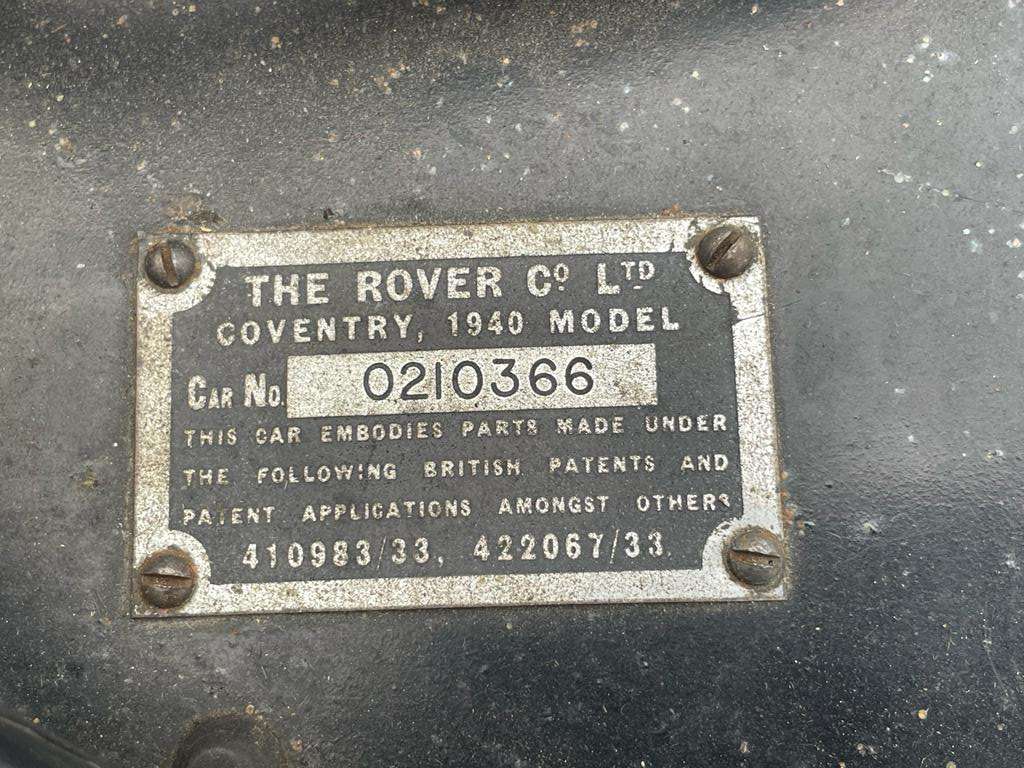 <p>1939 ROVER P2 12</p>
