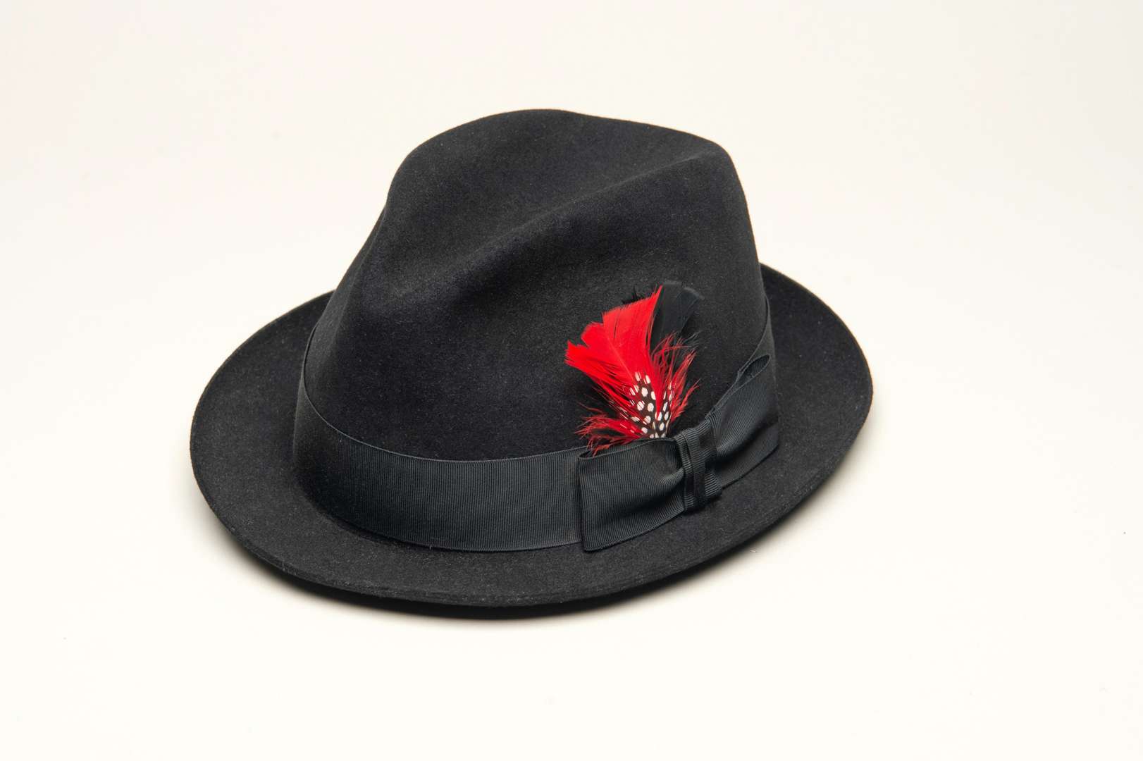 <p>CHRISTYS', a black felt Trilby hat</p>