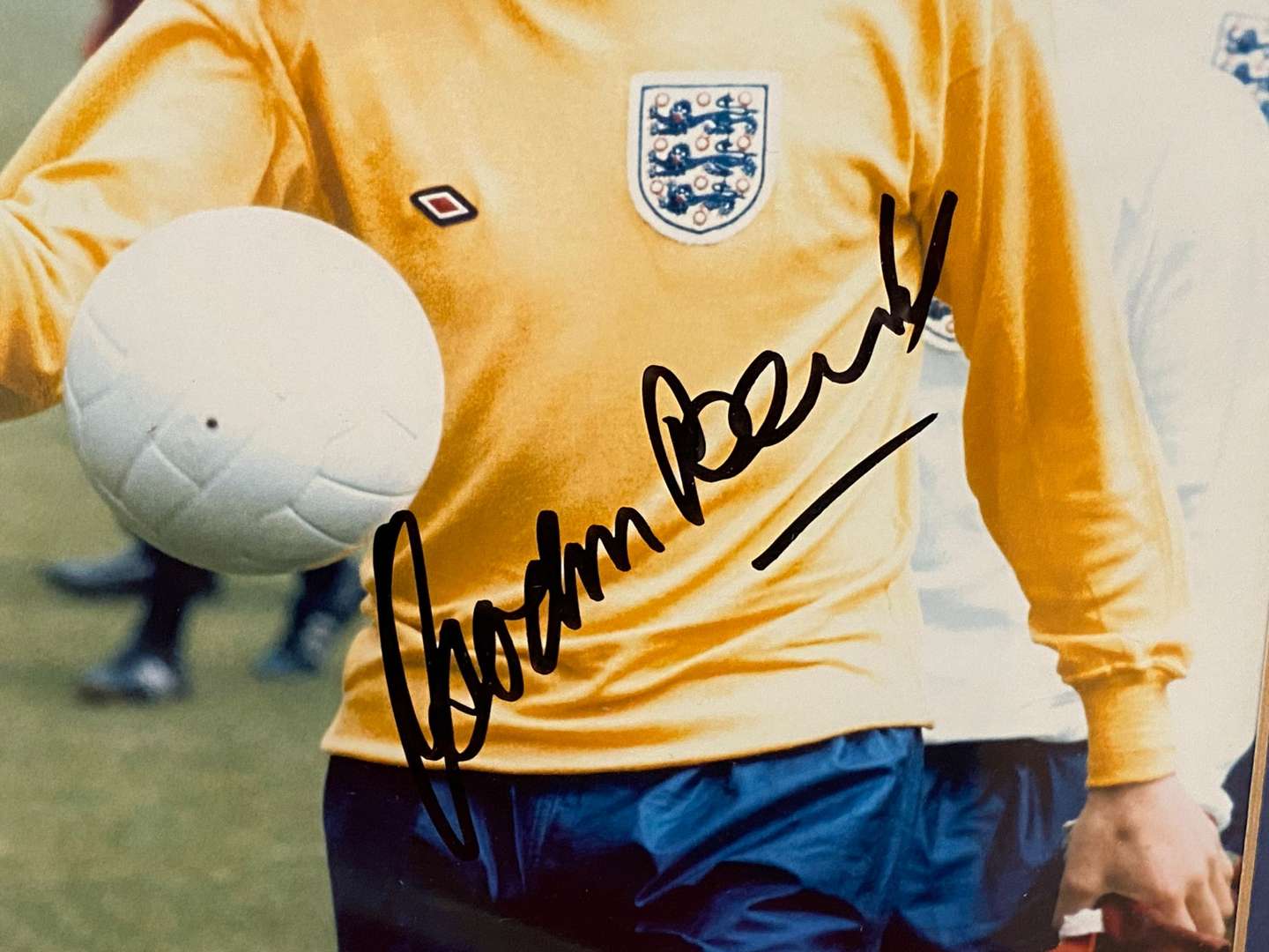<p>GORDON BANKS, a 2011, signed and framed, colour photograph.</p>