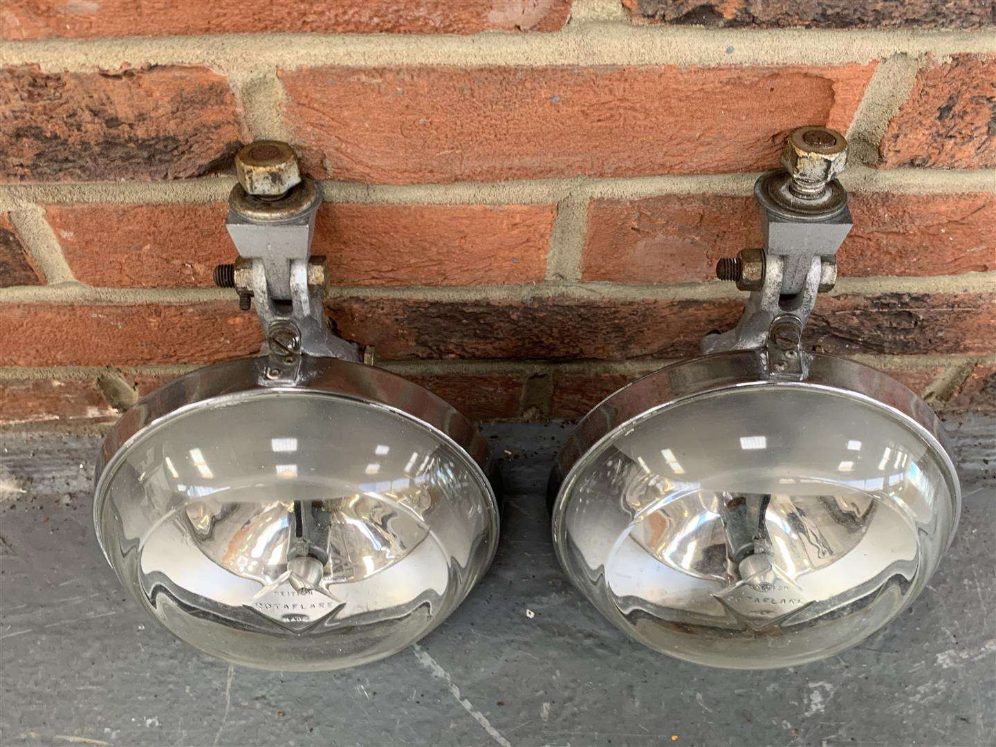 <p>A Pair Of Rotaflare 7 Inch Spot Lamps</p>