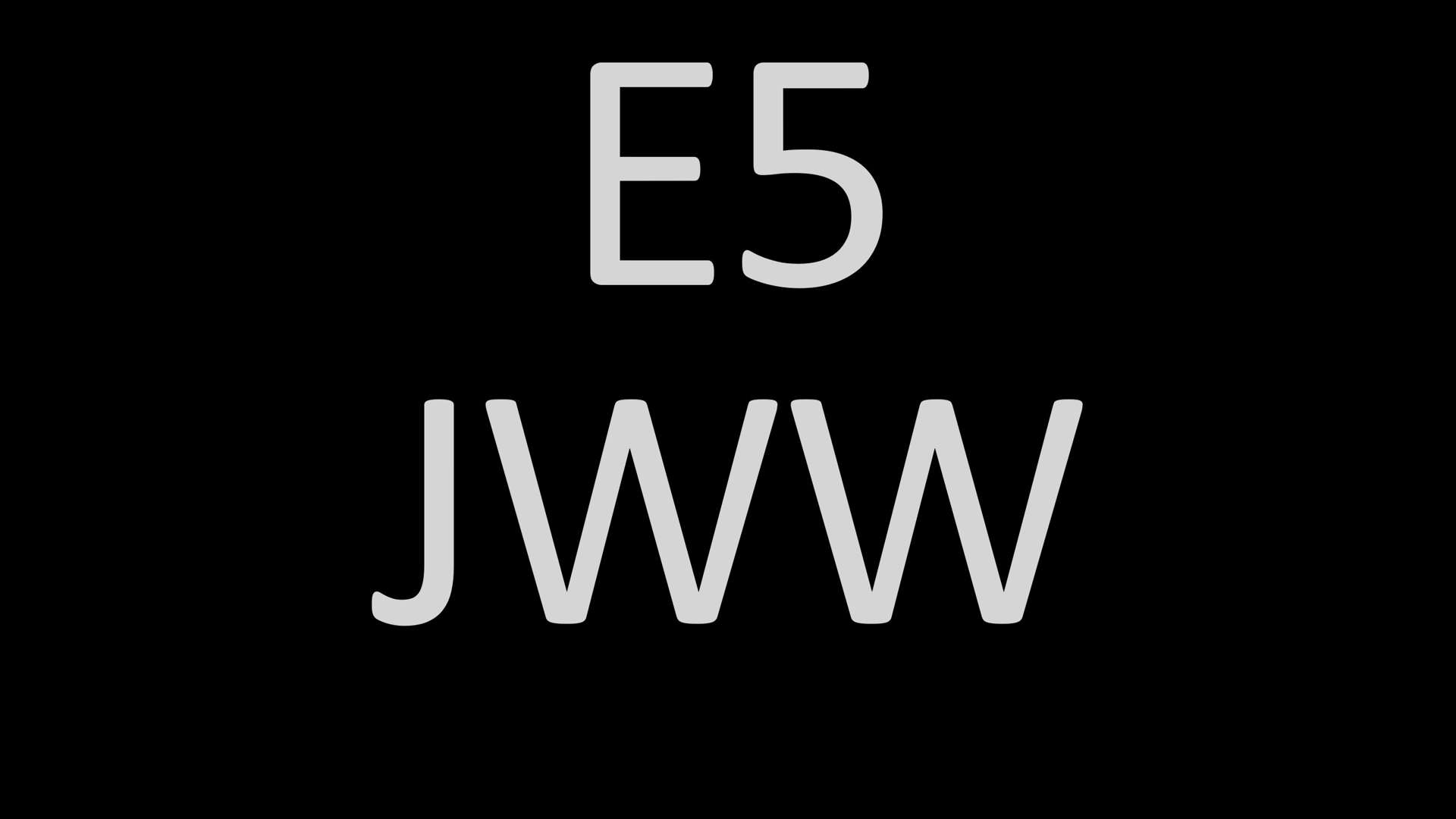<p>E5 JWW Registration number&nbsp;</p>