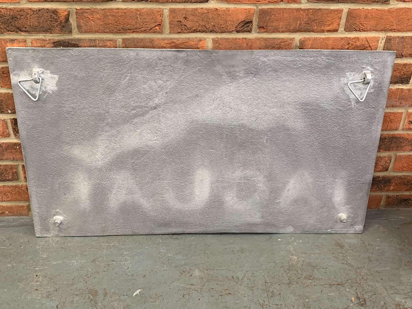 <p>Large Cast Aluminium Jaguar Sign</p>