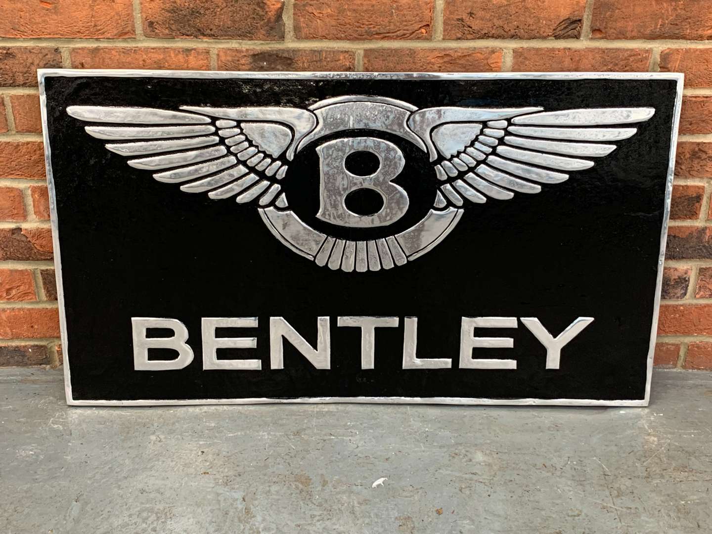 <p>Large Cast Aluminium Bentley Sign</p>