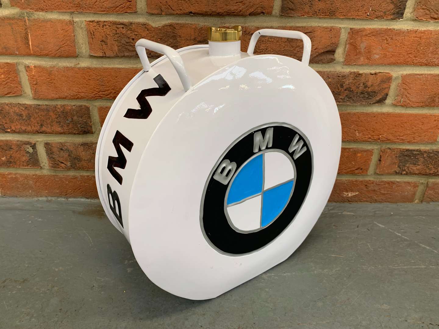 <p>Modern BMW Twin Handled Fuel Can</p>