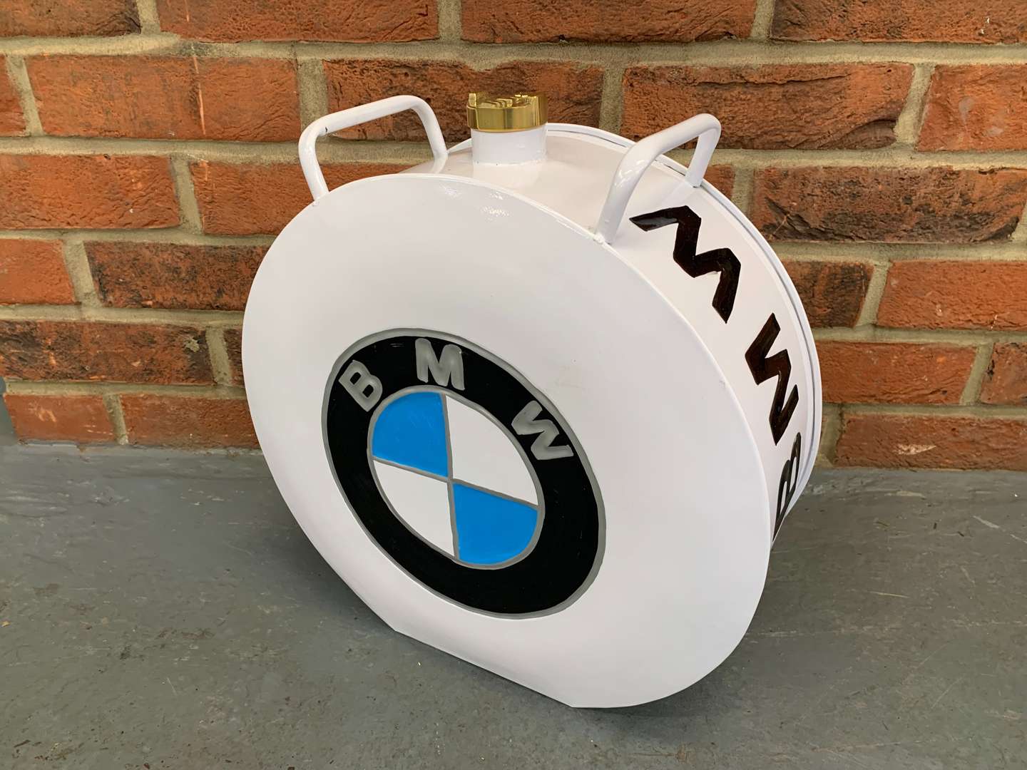 <p>Modern BMW Twin Handled Fuel Can</p>
