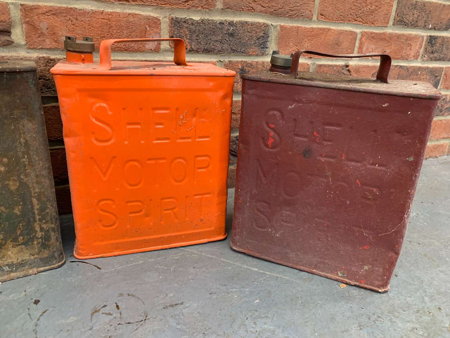 <p>Four Vintage Two Gallon Fuel Cans&nbsp;</p>