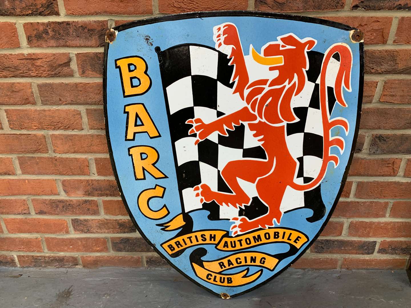 <p>Enamel BARC Shield Sign</p>