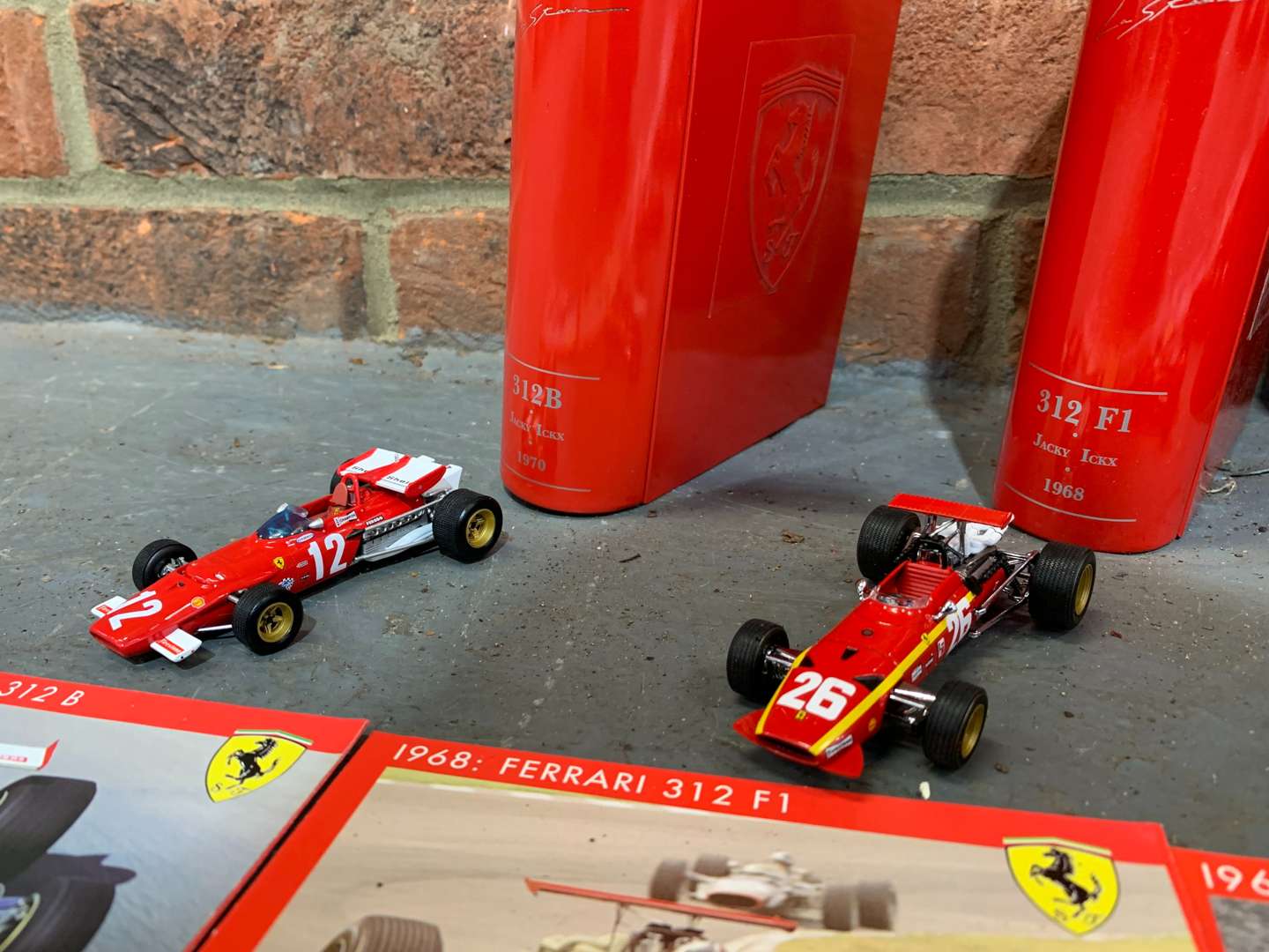 <p>Seven Boxed Ferrari Models</p>