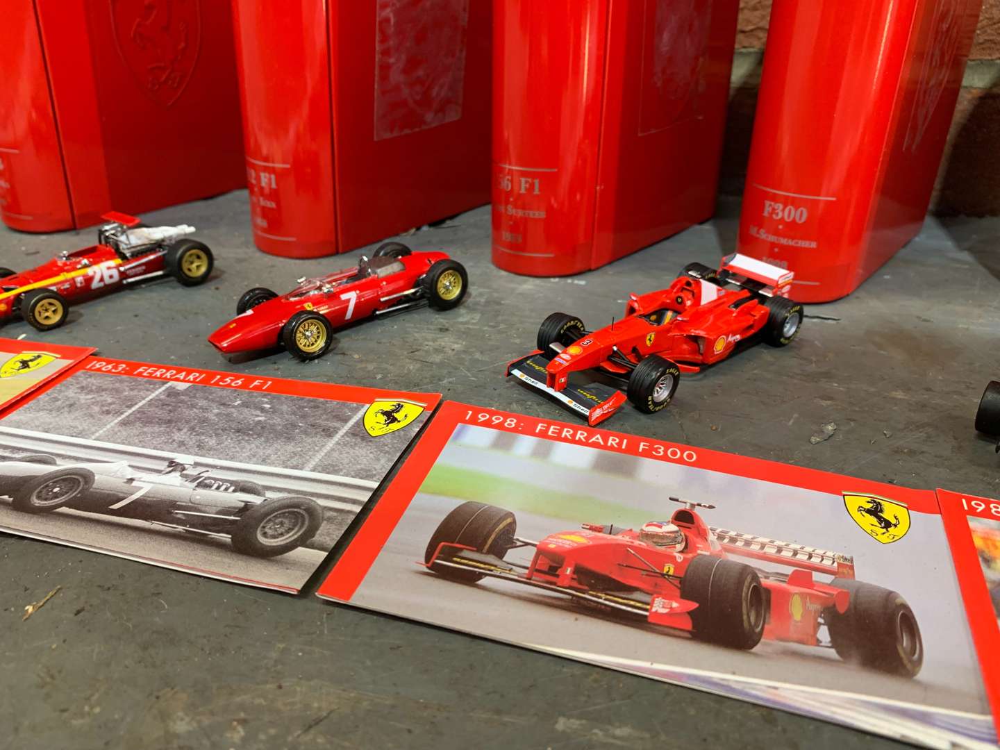 <p>Seven Boxed Ferrari Models</p>