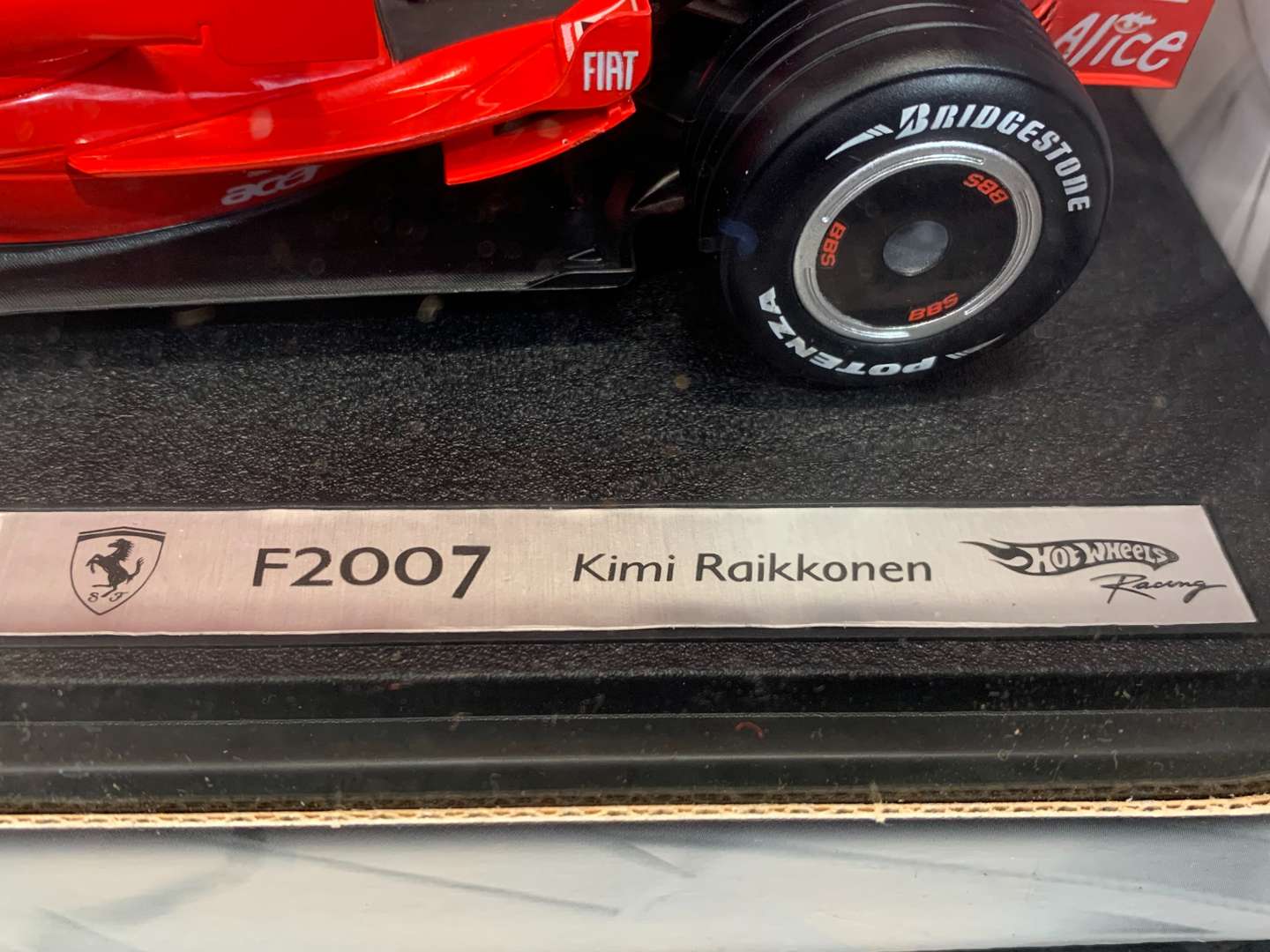 <p>Boxed Hotwheels Ferrari F2007 Kimi Raikkonen Car</p>