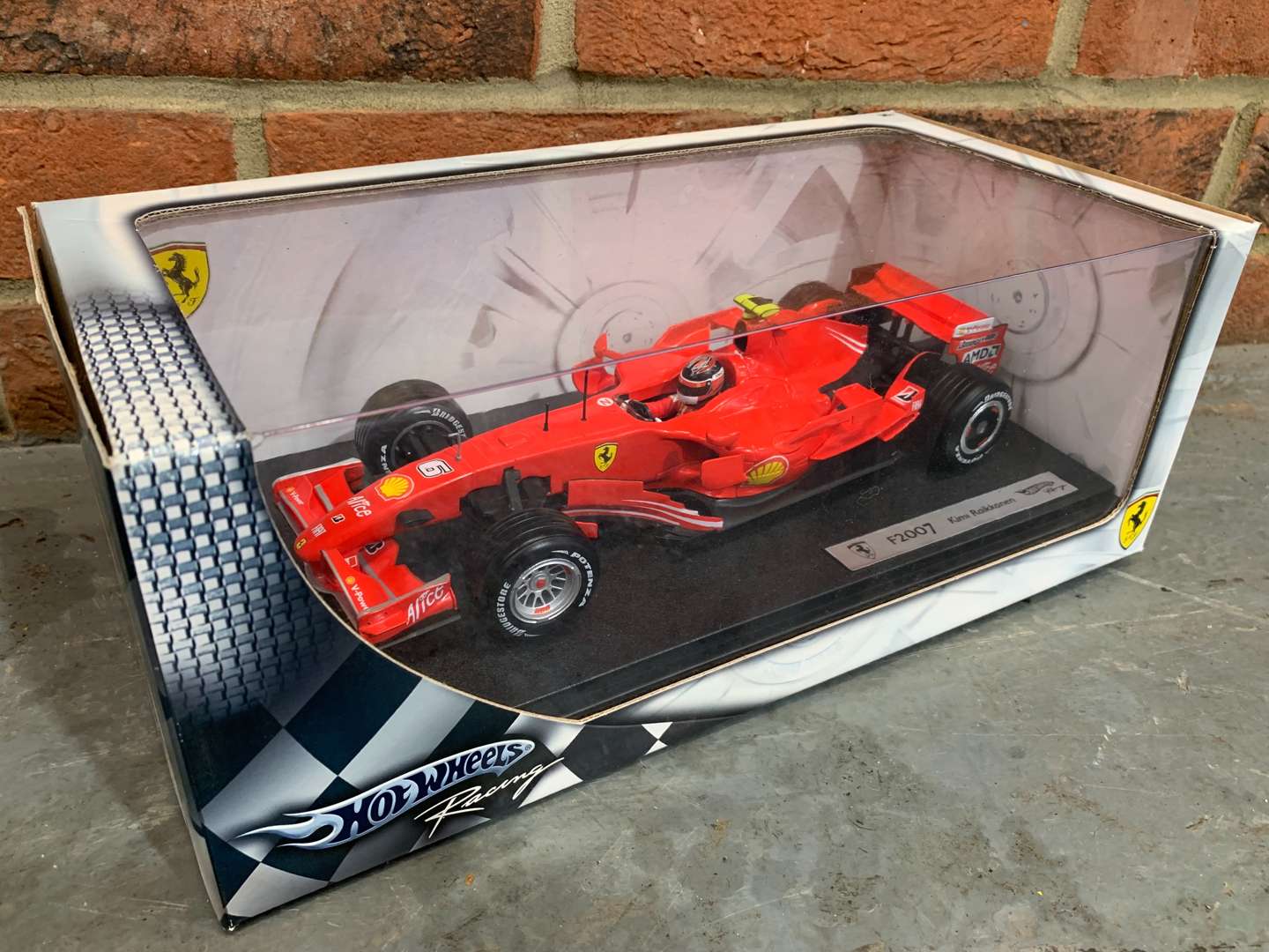 <p>Boxed Hotwheels Ferrari F2007 Kimi Raikkonen Car</p>