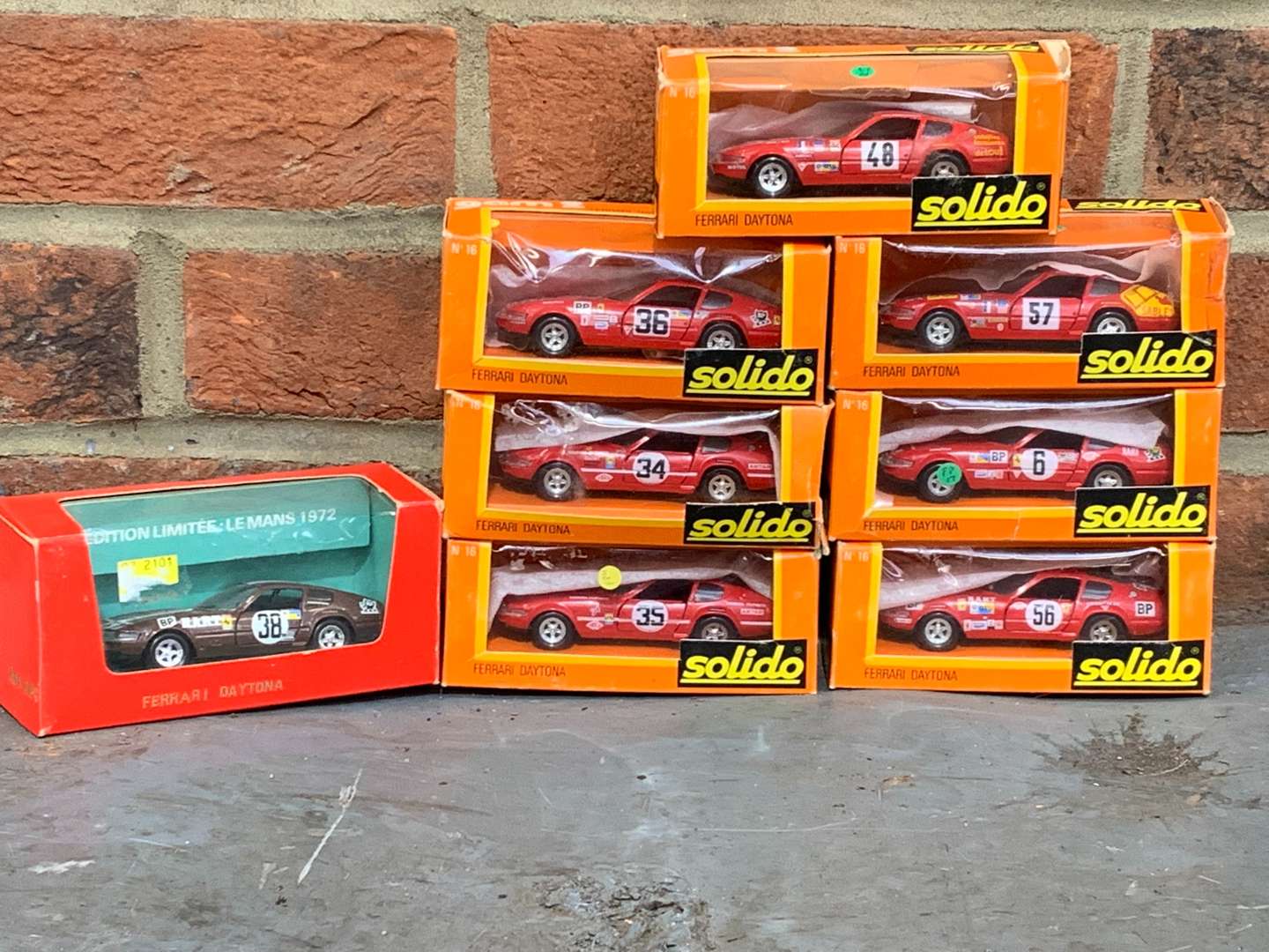 <p>Seven Boxed Solido Ferrari Daytona Race Cars and One Other (8)</p>