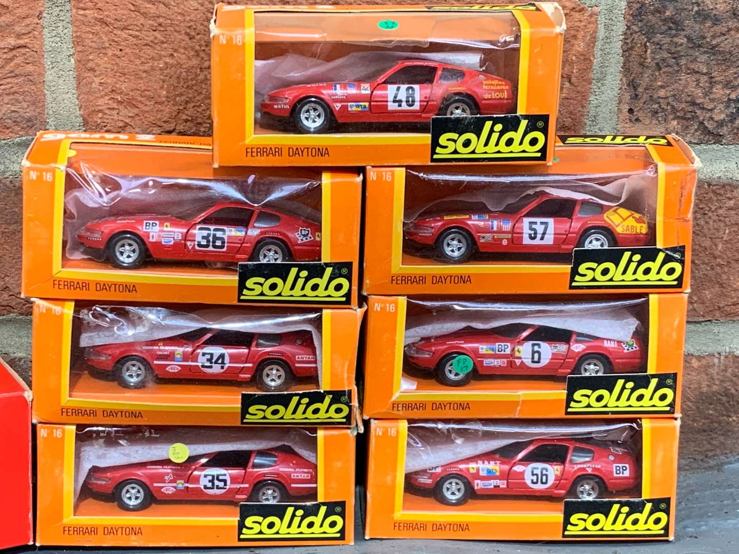 <p>Seven Boxed Solido Ferrari Daytona Race Cars and One Other (8)</p>