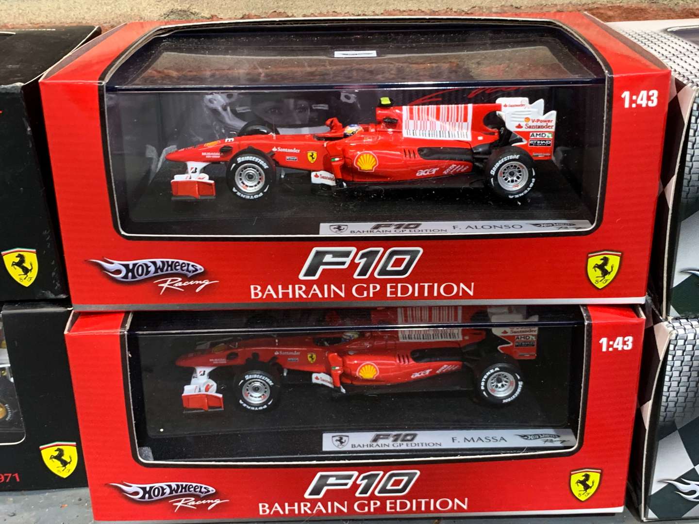 <p>Eight Boxed Ferrari Models</p>