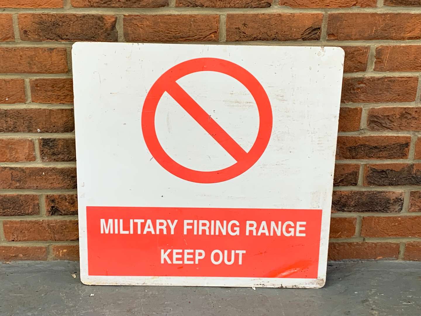 <p>Military Firing Range Sign</p>