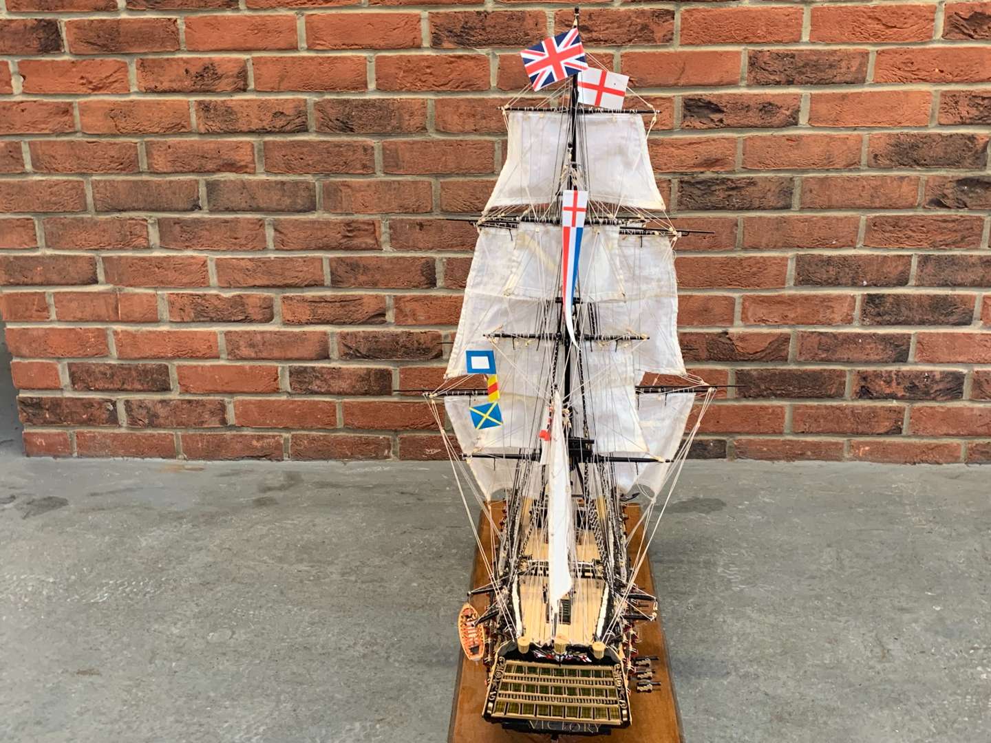<p>Scratch Built Wooden Model of HMS Victory</p>