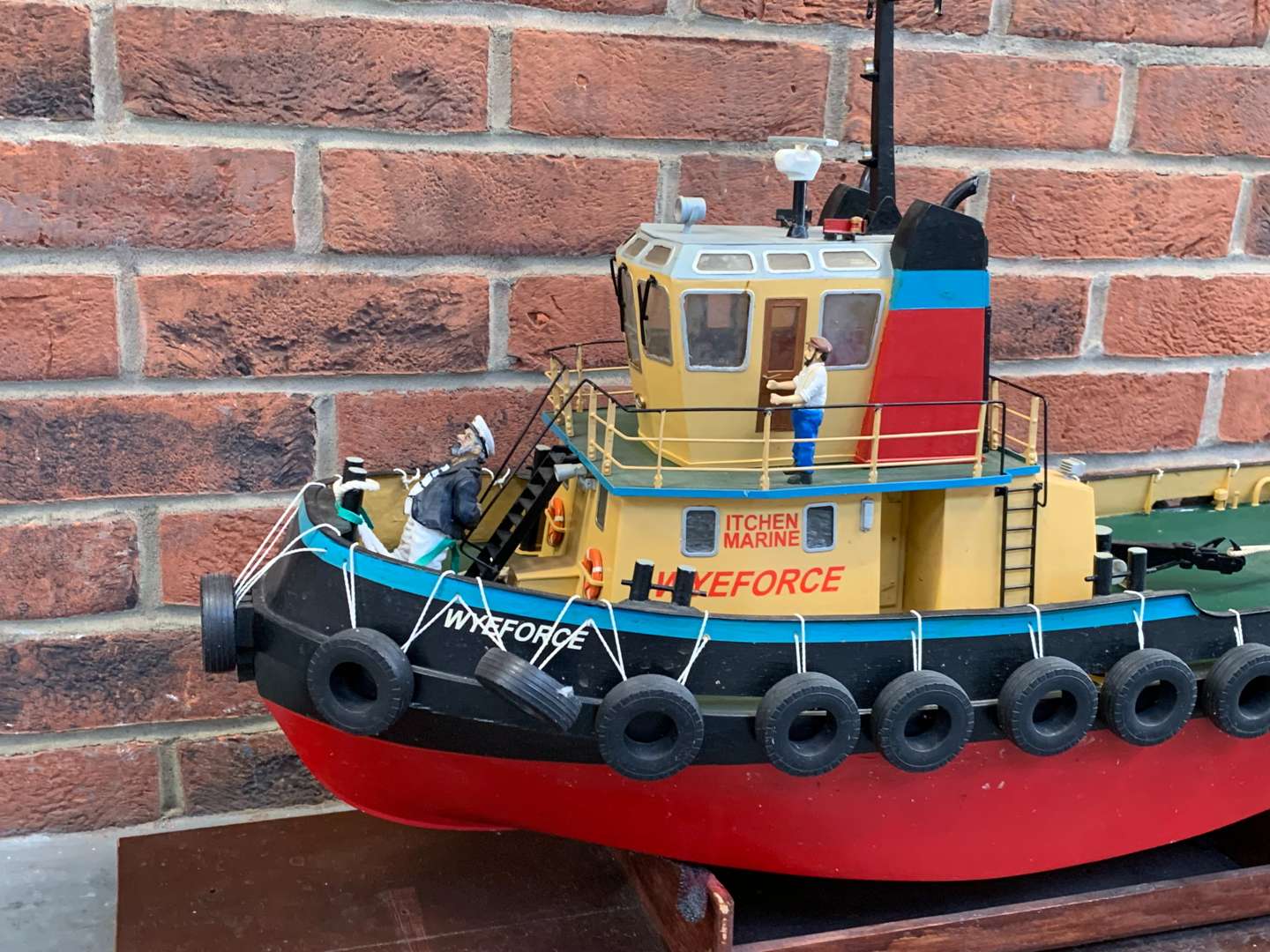 <p>Scratch Built Remote Controlled “Wyeforce” Tug Boat</p>