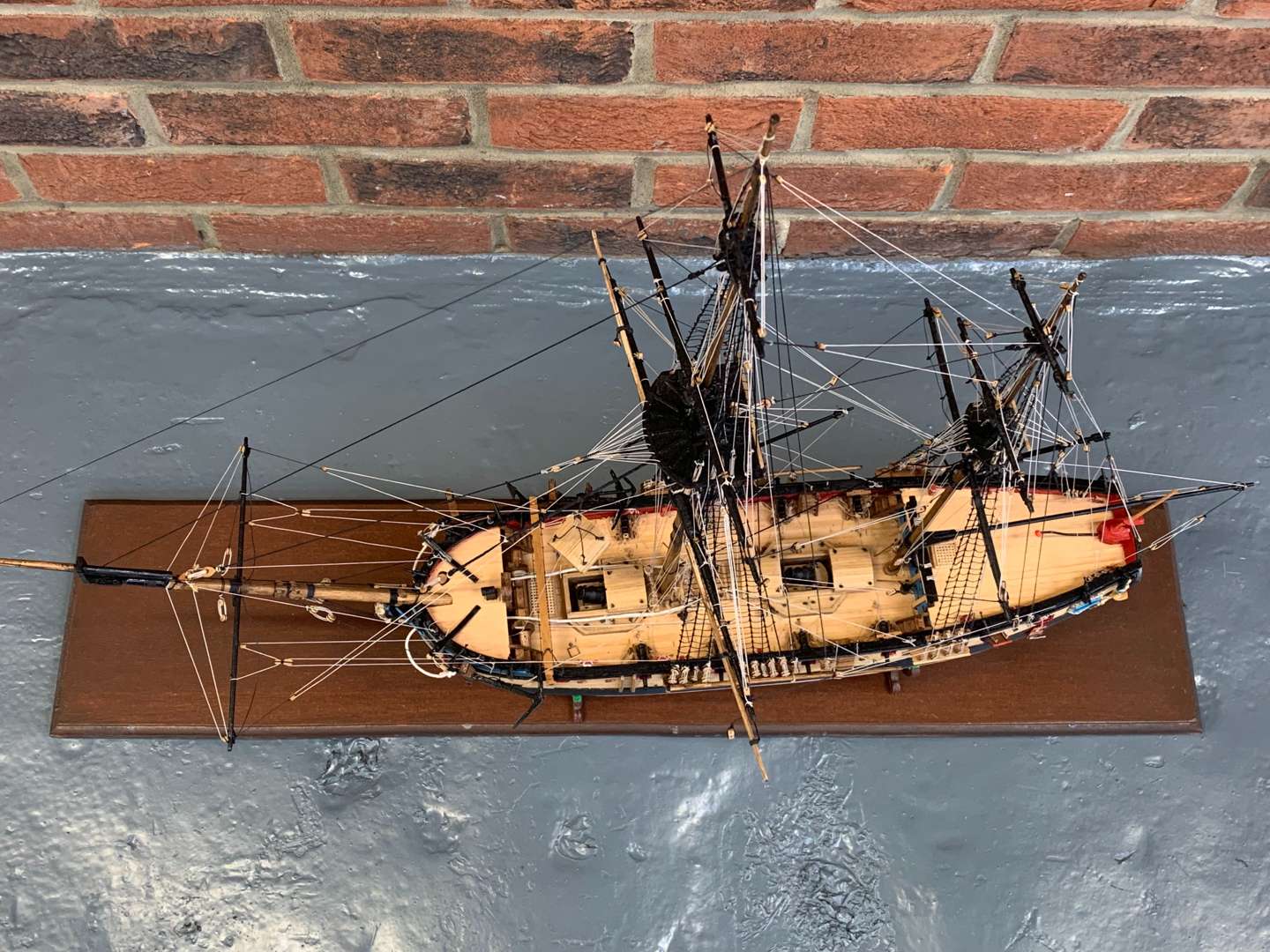 <p>Scratch Built Wooden Model of a Small Galleon</p>
