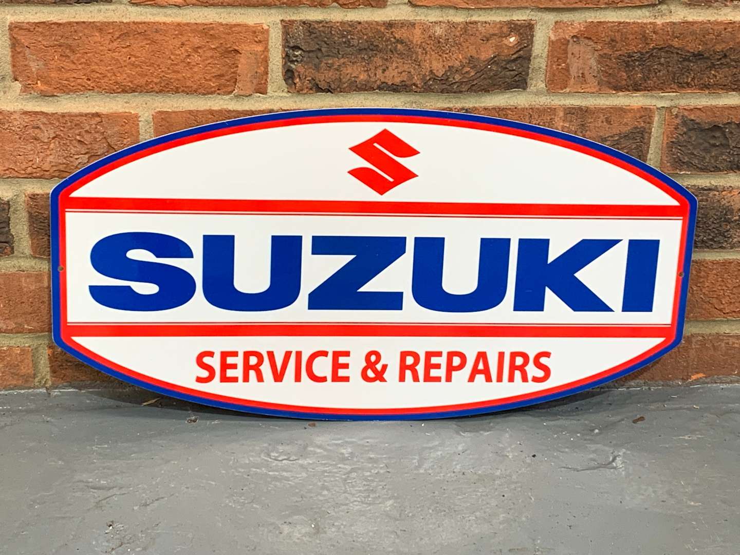 <p>Metal Suzuki Service and Repairs Sign</p>