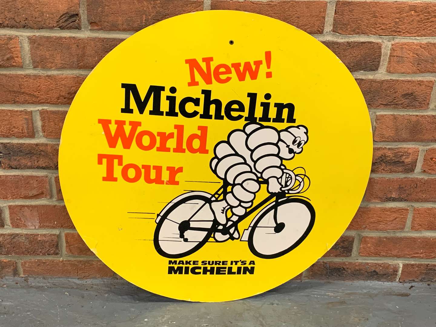 <p>Michelin World Tour Cycle Sign on Card</p>