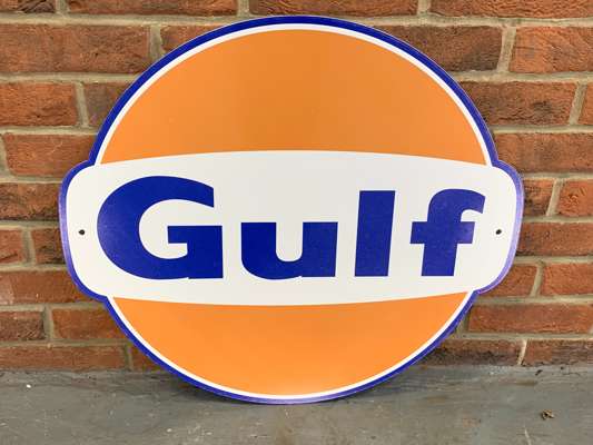 Metal Gulf Sign | Saturday 28th & Sunday 29th January Automobilia ...