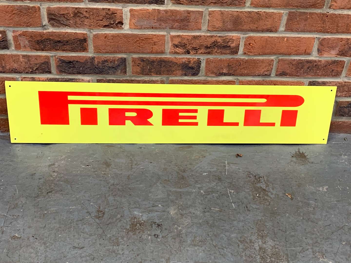 <p>Metal Pirelli Sign</p>