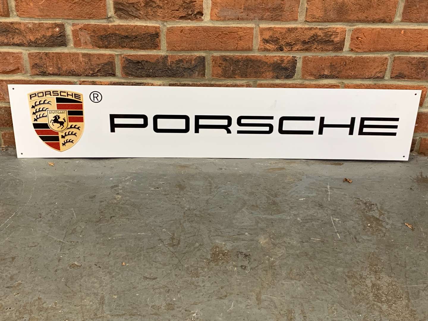 <p>Metal Porsche Sign</p>