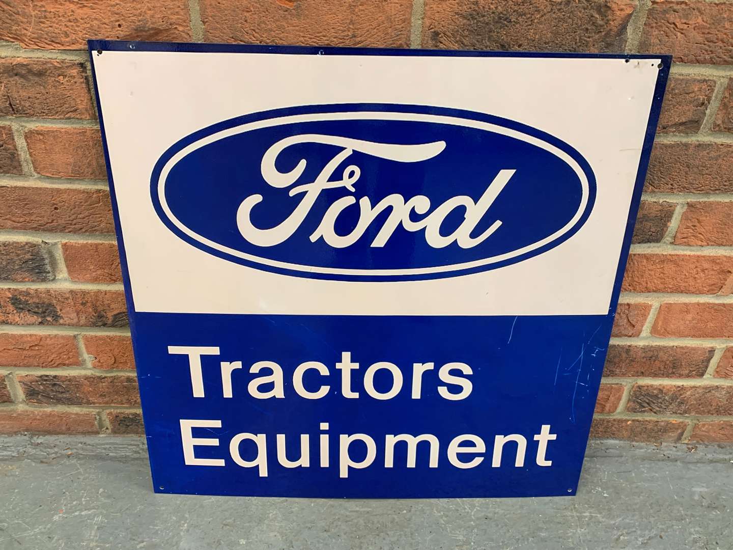 <p>Metal Ford Tractors Equipment Sign</p>
