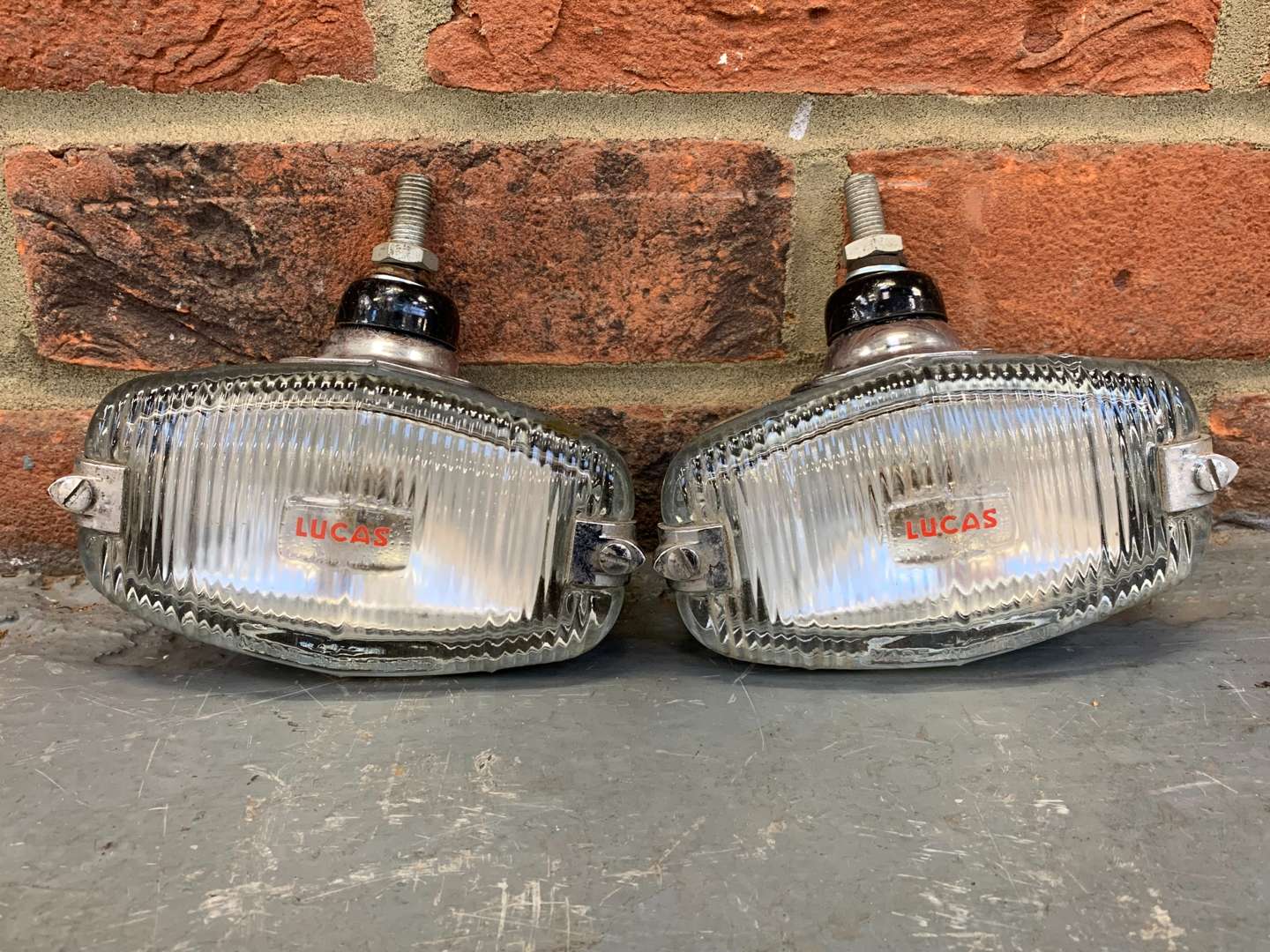 <p>Pair of Lucas Oval Reverse Lamps</p>