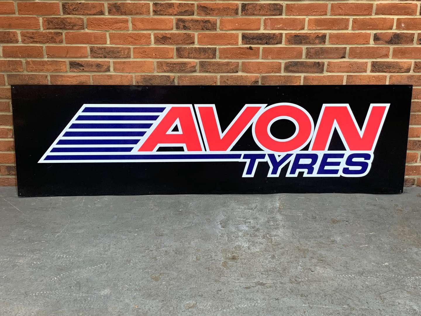 <p>Large Avon Tyres Aluminium Sign</p>