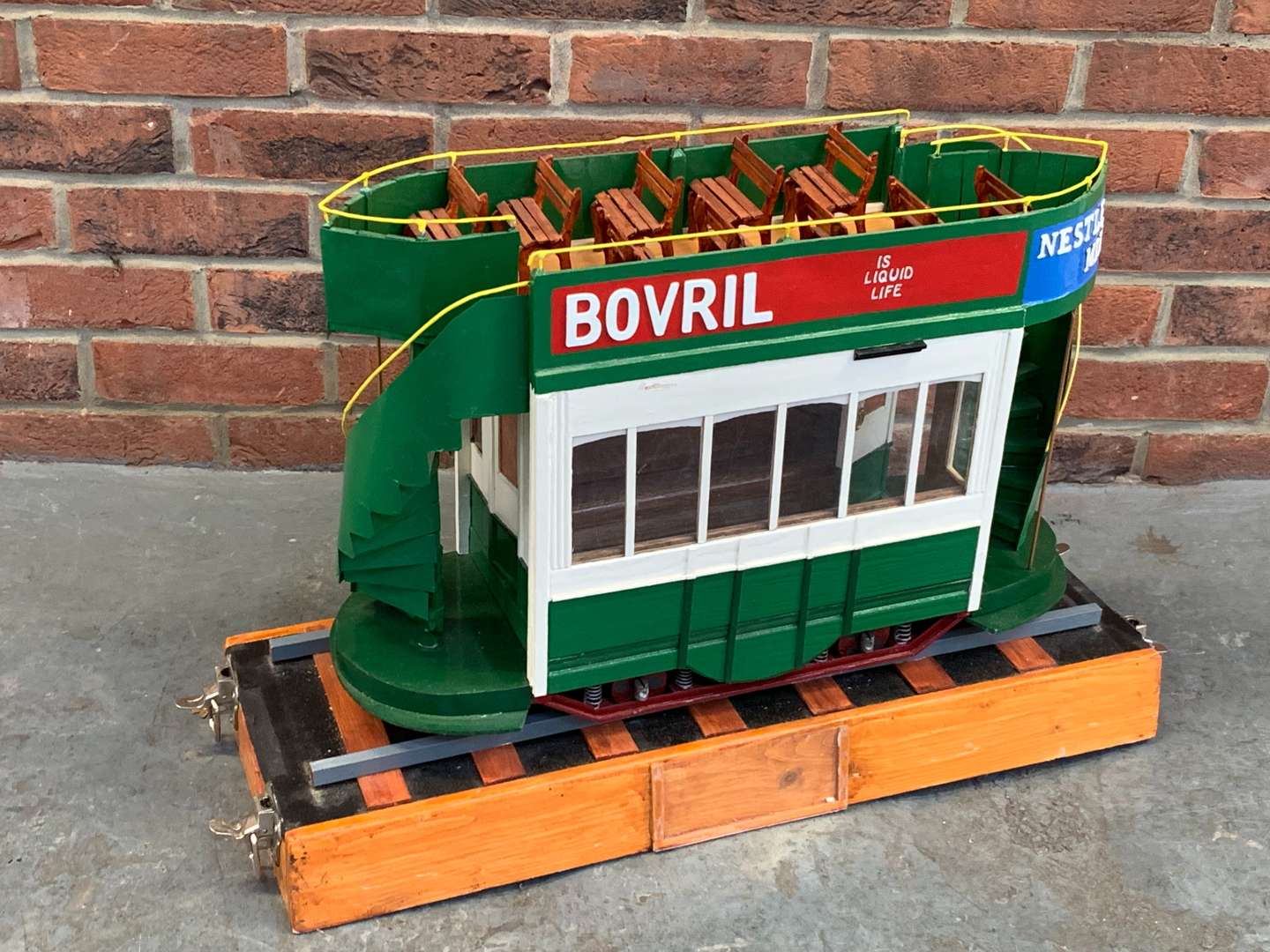<p>Scratch Built “Bovril” London Tram</p>