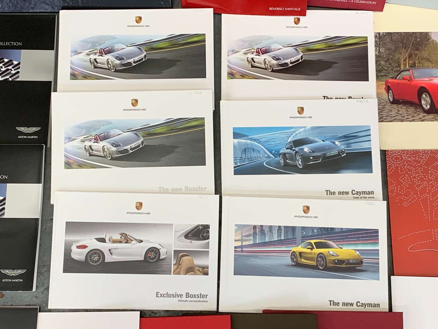 <p>Mixed Lot of Aston Martin and Porsche Books, Brochures&nbsp;</p>