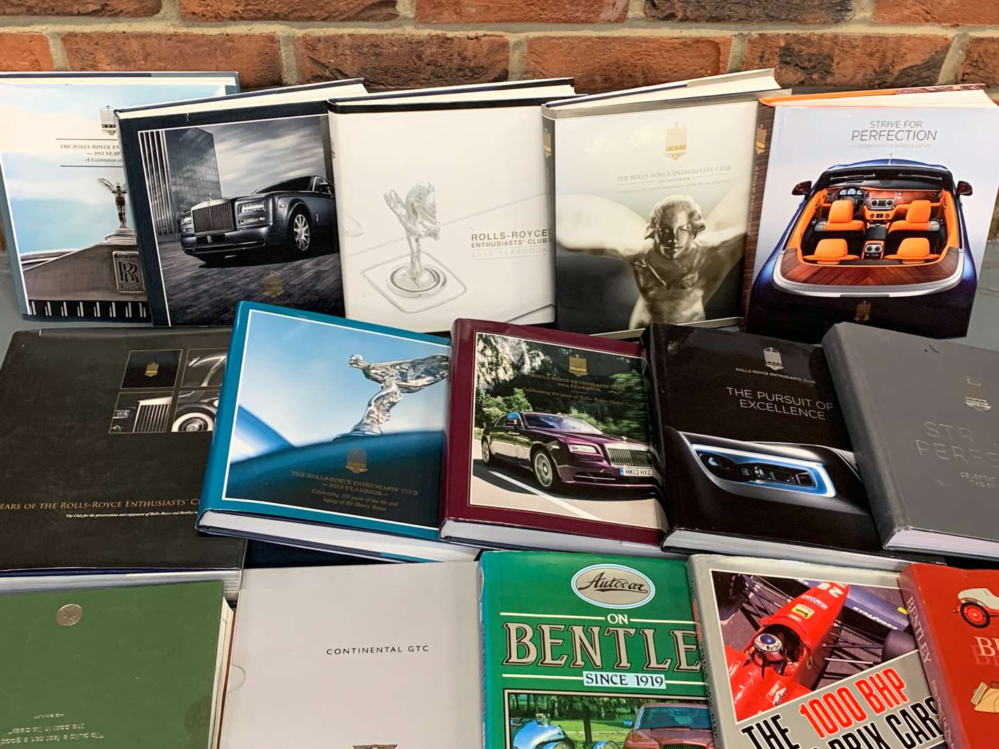 <p>Box of Rolls Royce and Bentley Books</p>