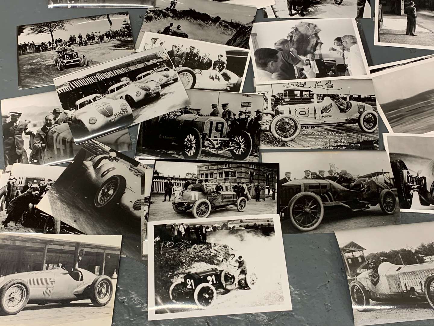 <p>Large Collection of Vintage Black and White Racing Photographs&nbsp;</p>