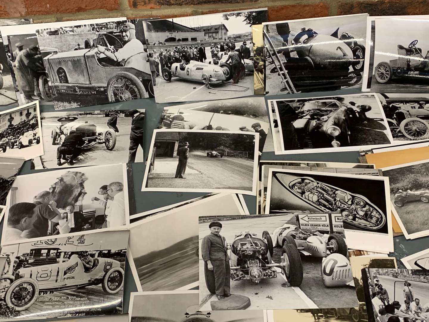 <p>Large Collection of Vintage Black and White Racing Photographs&nbsp;</p>