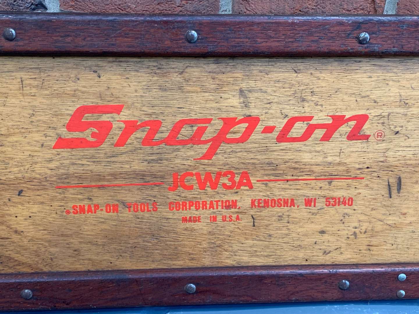 <p>Vintage Wooden Snap On Mechanics Trolley &nbsp;</p>