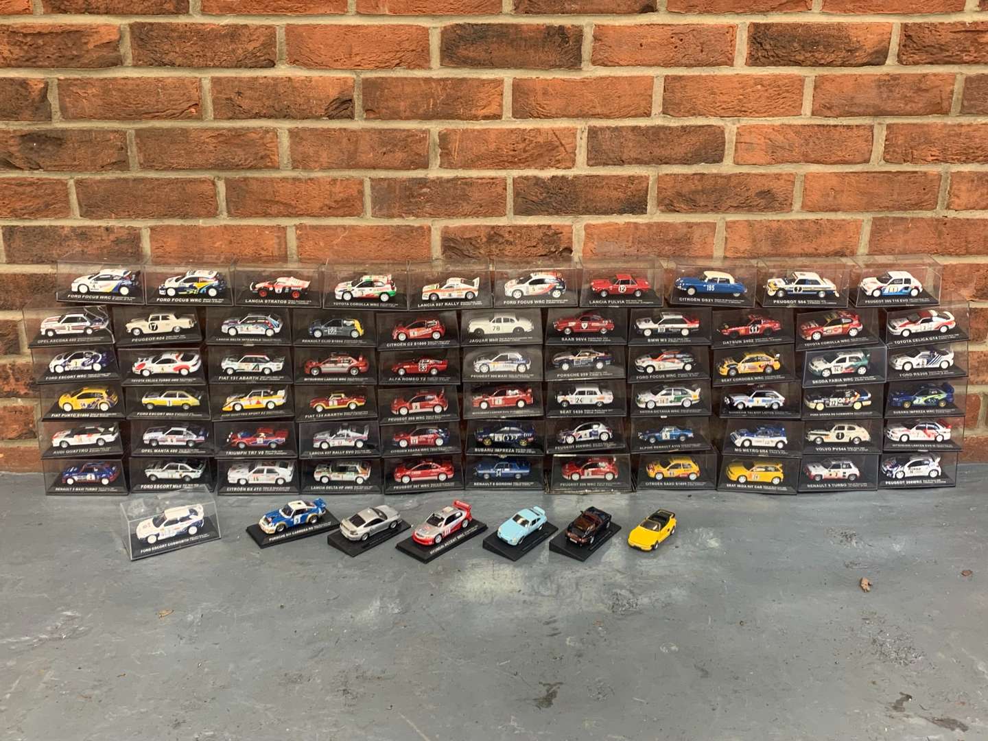 <p>Quantity of Cased Rally Car Models</p>