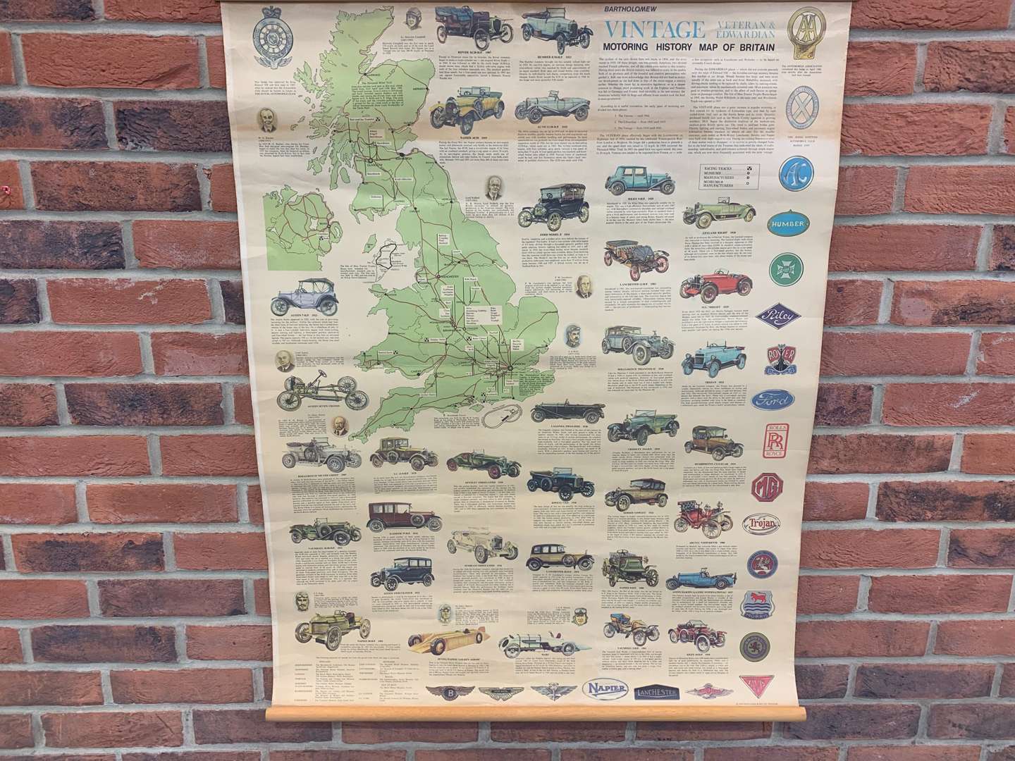 <p>Nine Assorted Service Manuals and Motoring Map of Britain Poster</p>