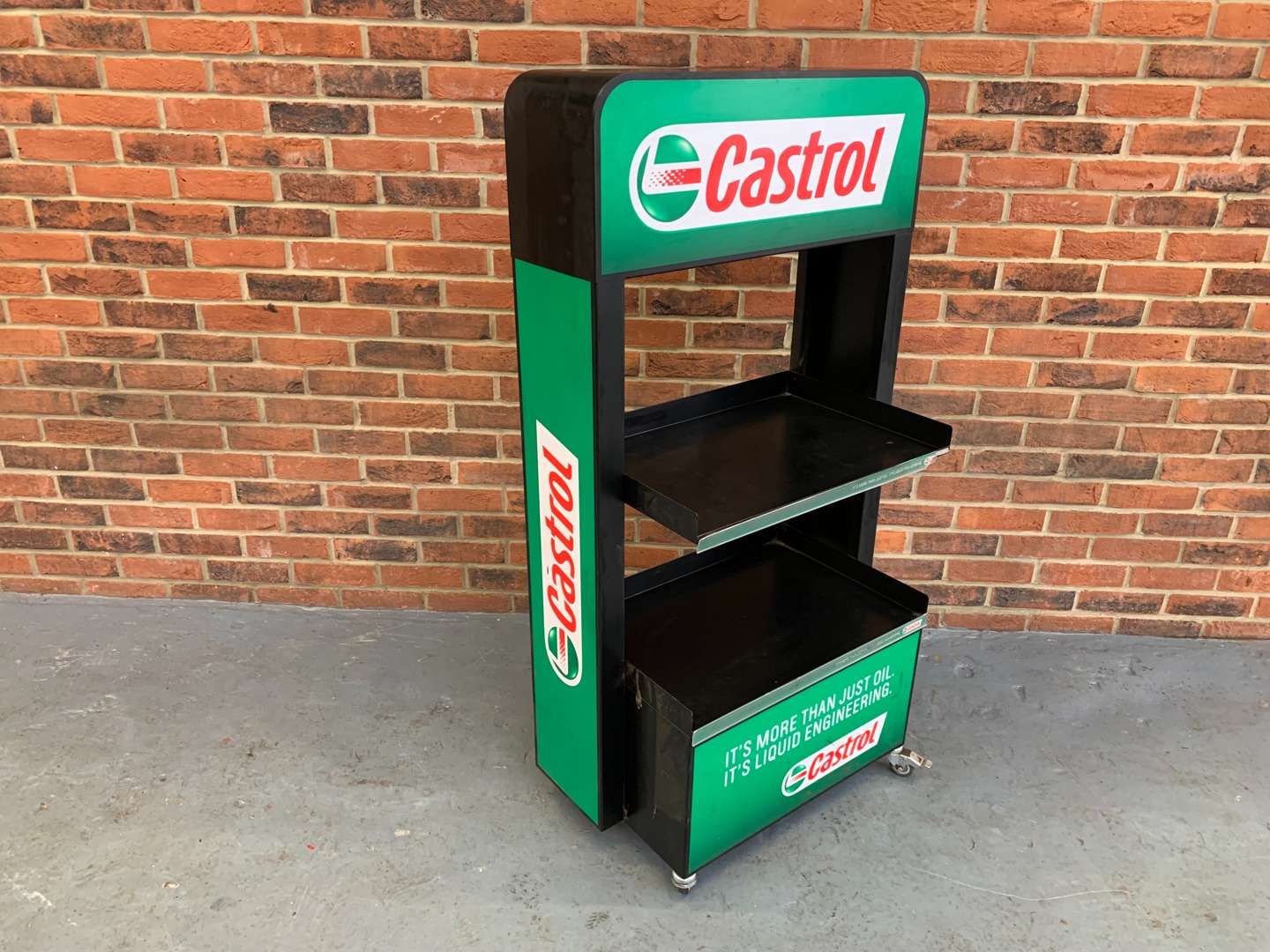 <p>Metal Castrol Oils Display Stand</p>