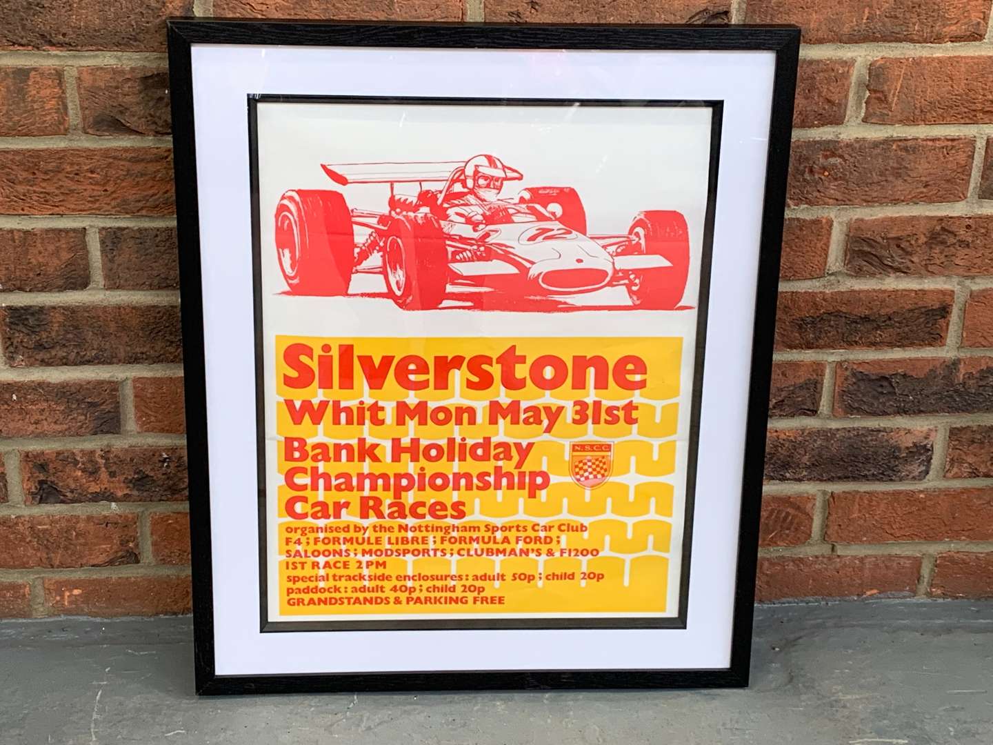 <p>Original Silverstone Poster From 31st May</p>