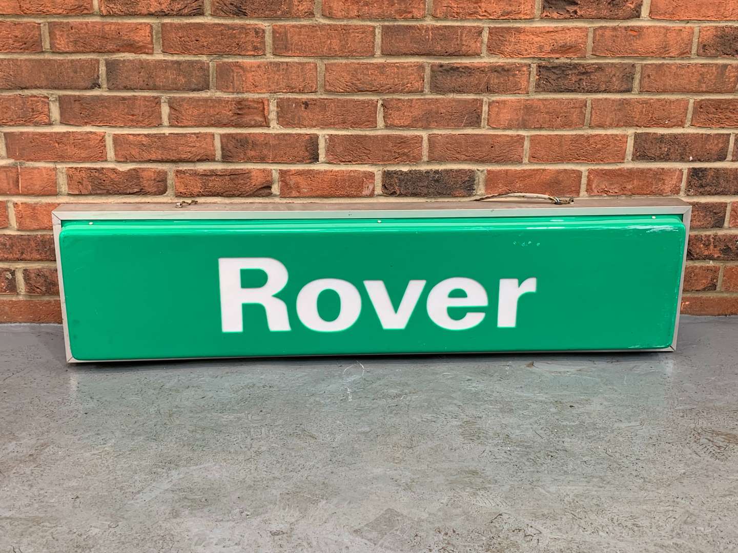 <p>Original Rover Double Sided Hanging Illuminated Dealership Sign</p>