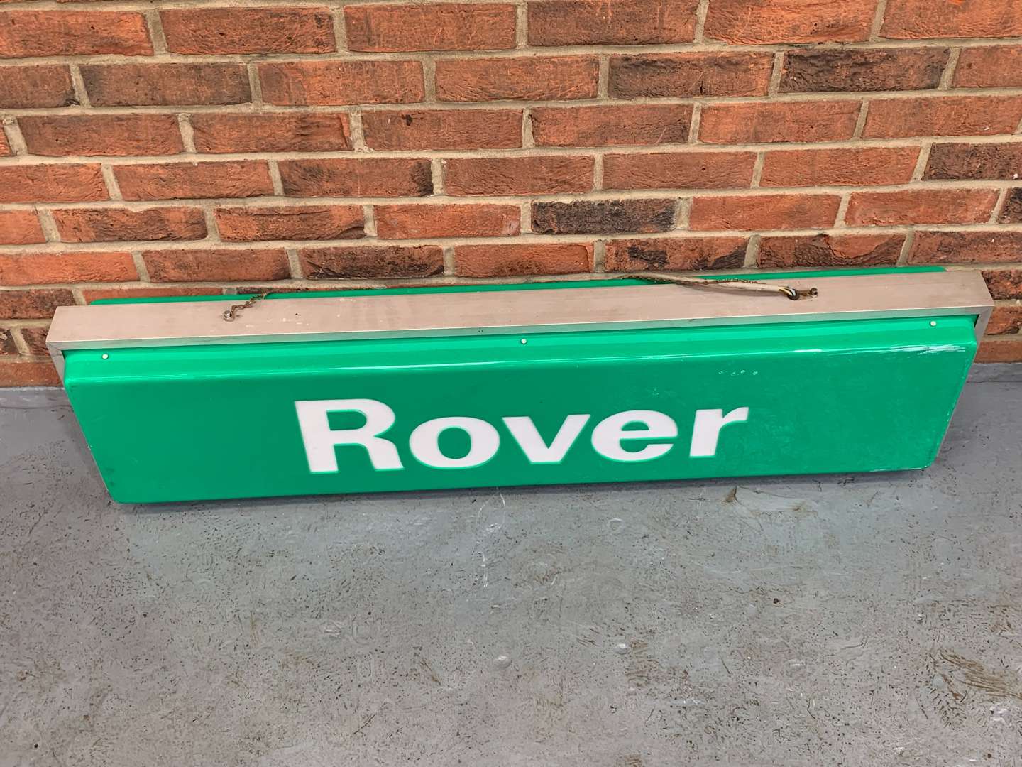 <p>Original Rover Double Sided Hanging Illuminated Dealership Sign</p>