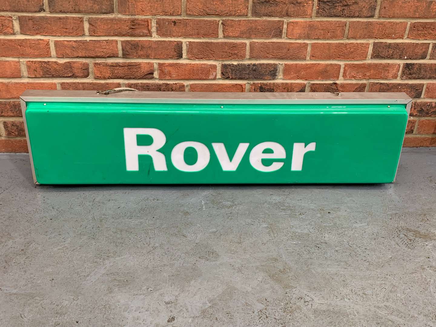 <p>Original Rover Double Sided Hanging Illuminated Dealership Sign</p>