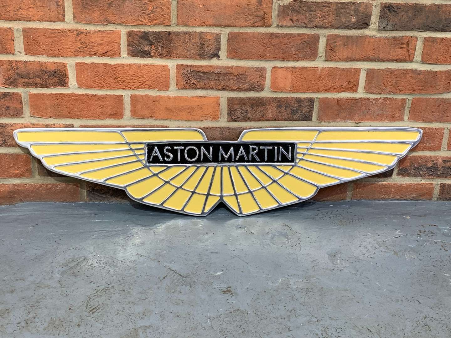 <p>Cast Aluminium Aston Martin Emblem</p>