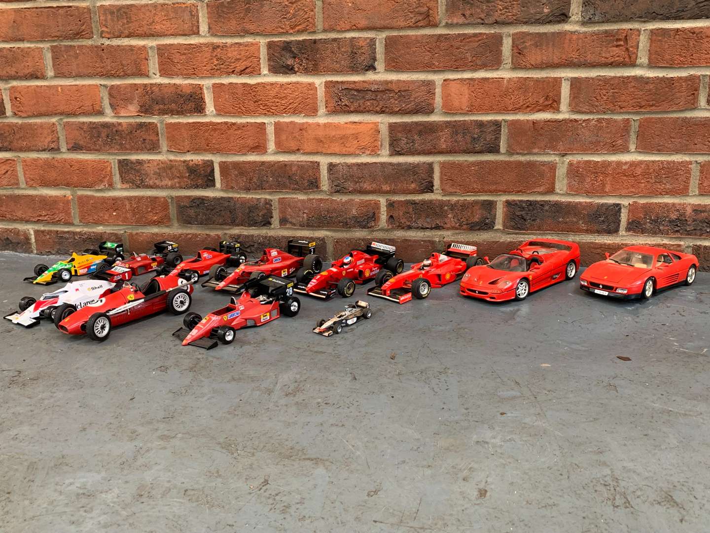 <p>Twelve Ferrari Die Cast Model Cars&nbsp;</p>