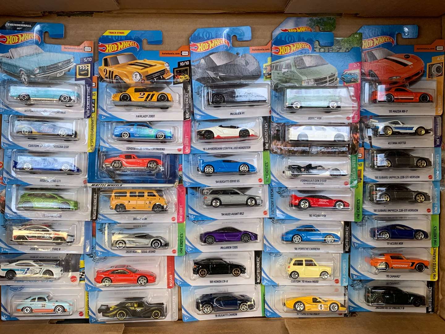 <p>Quantity of Boxed Hotwheels Cars</p>