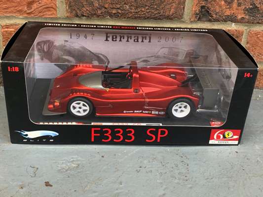 Boxed Elite Ferrari F333 SP Race Car 1:18 Scale | Saturday 1st & Sunday ...