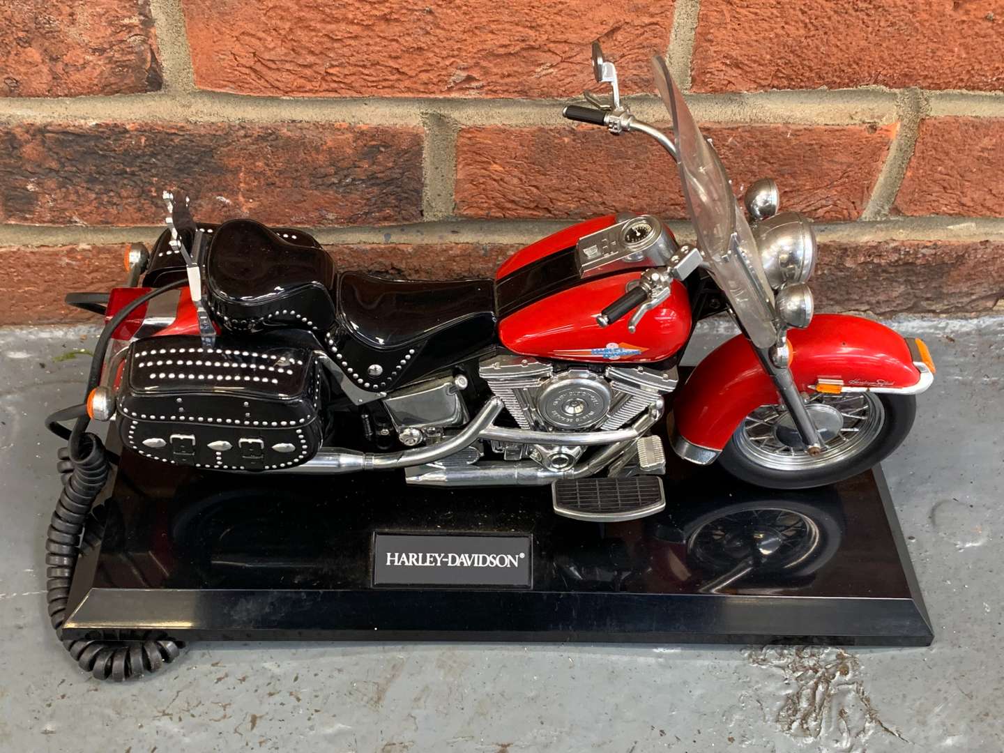 <p>Novelty Harley Davidson Telephone</p>