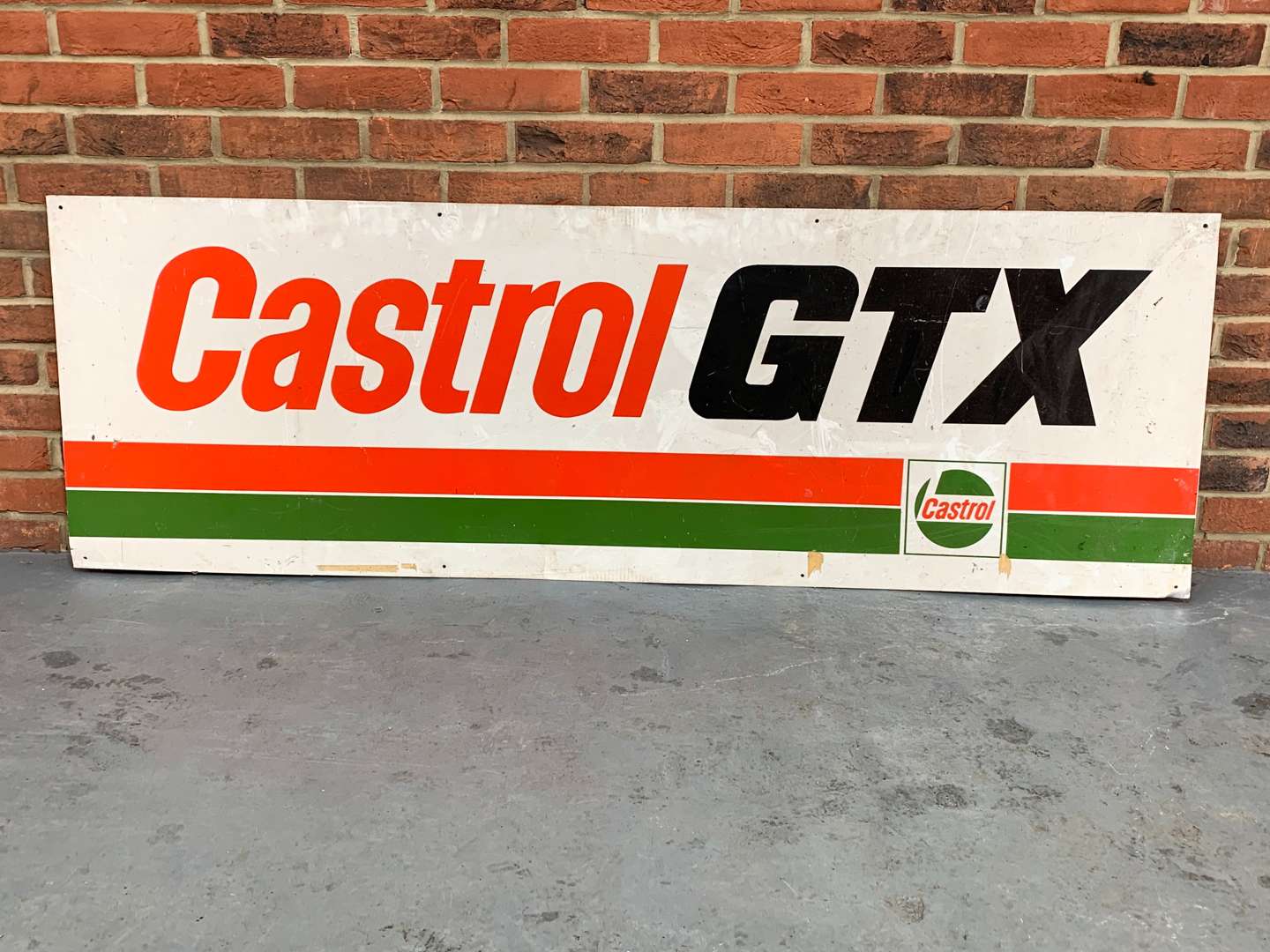 <p>Aluminium Castrol GTX Sign</p>
