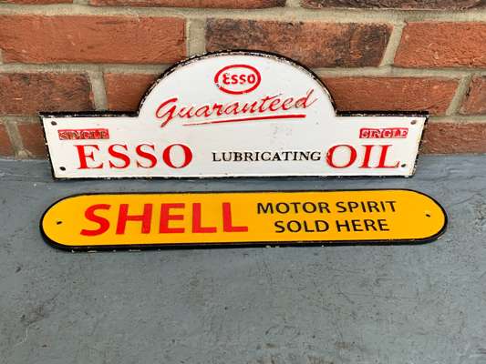 Cast Iron Esso and Shell Sign | Saturday 1st & Sunday 2nd April ...